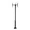Z-Lite Laurent 6 Light Outdoor Post Mount Fixture, 30in. W x 121.5in. H, Black 597MP6-5010P-BK - alternate 1